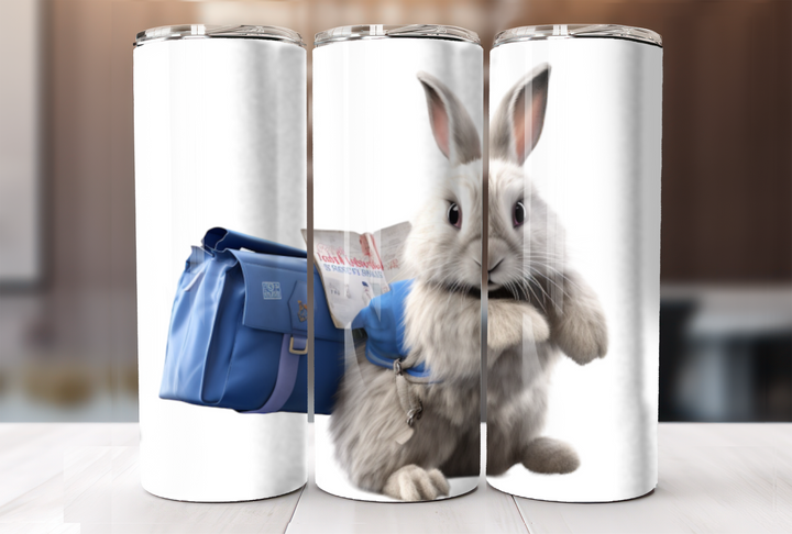 French Angora Bunny Tumbler