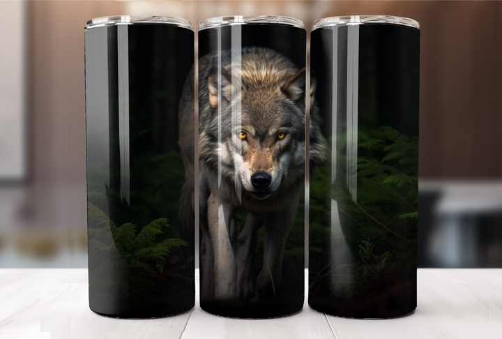 Gray Wolf Tumbler