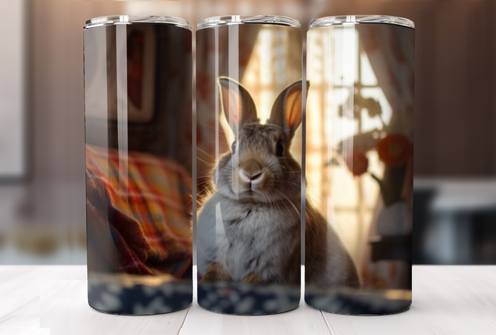 Harlequin Bunny Tumbler