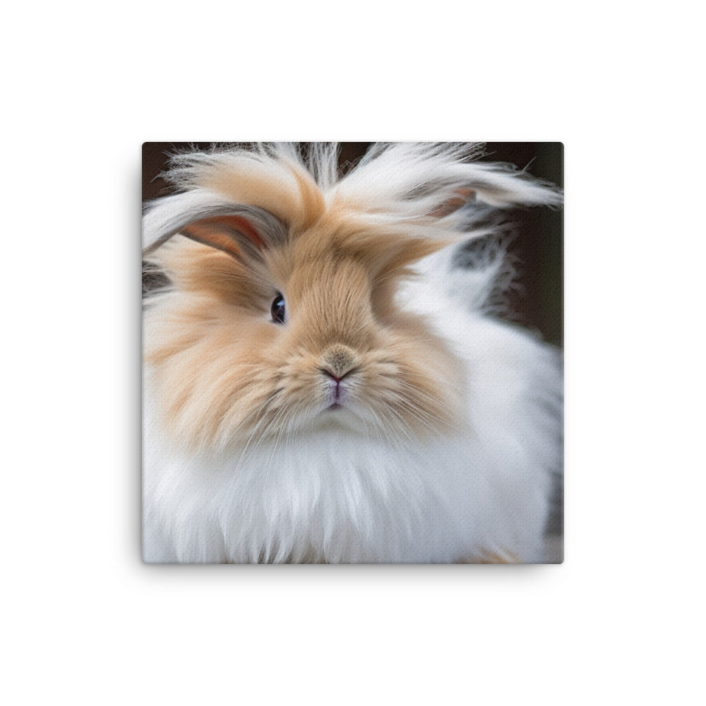 Lionhead Bunny Canvas - PosterfyAI.com