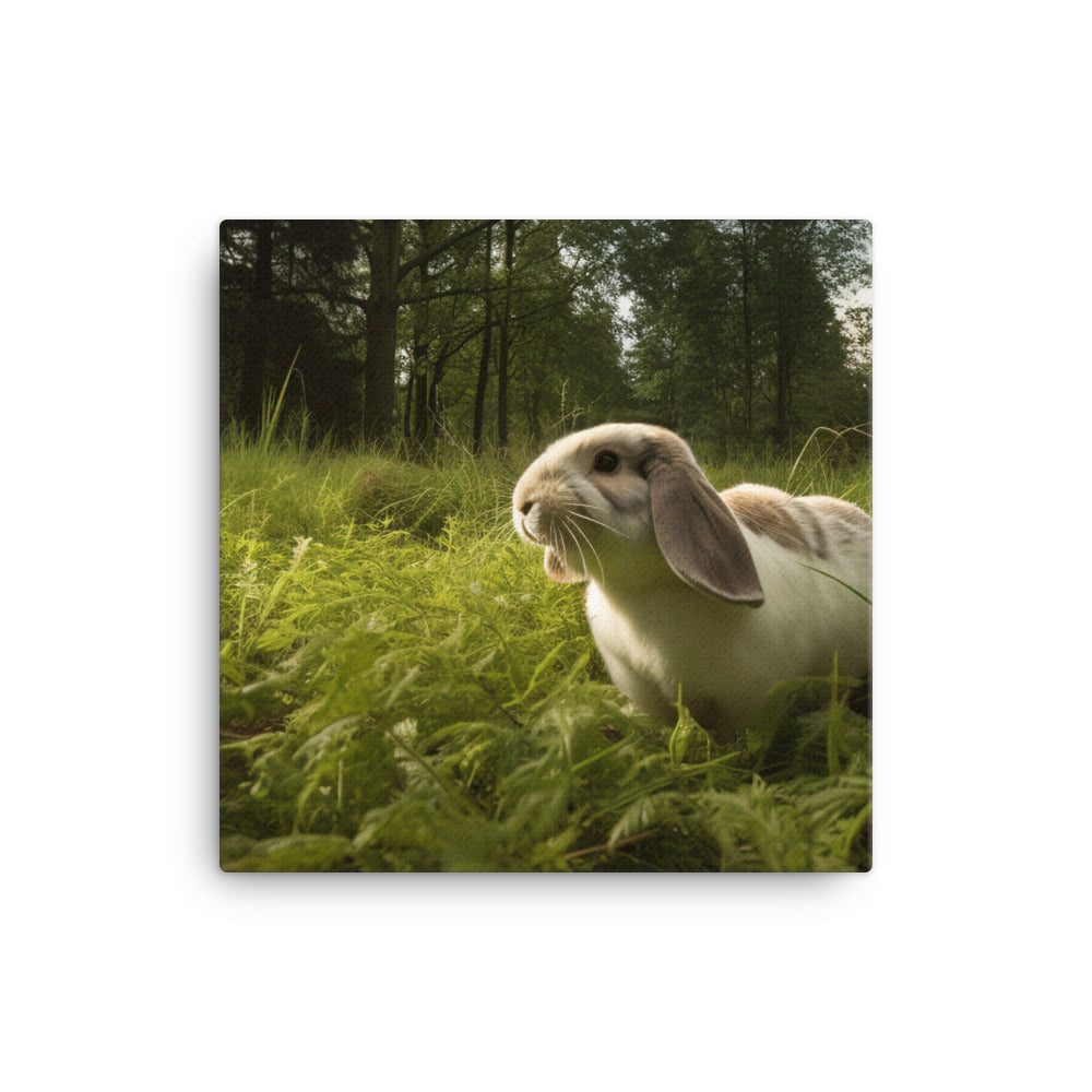 English Lop in Nature Canvas - PosterfyAI.com