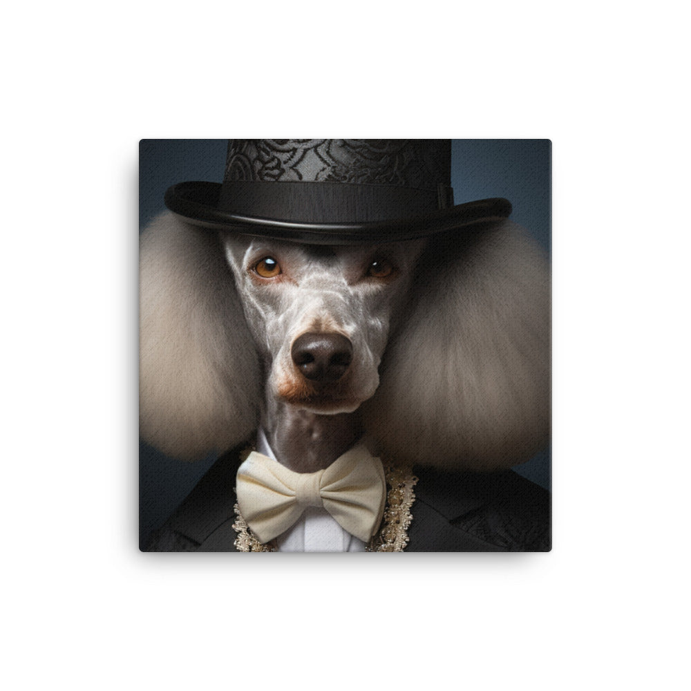 The Glamorous Poodle Canvas - PosterfyAI.com