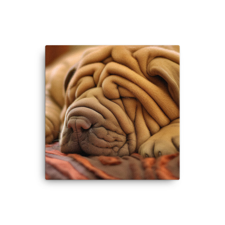 Shar Pei Dreaming Canvas - PosterfyAI.com