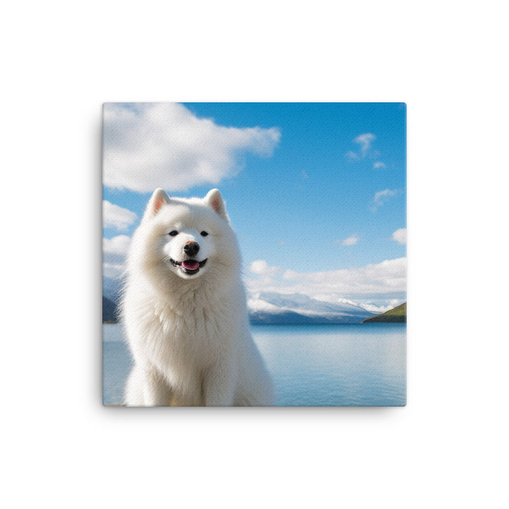 Samoyed Serenity Canvas - PosterfyAI.com