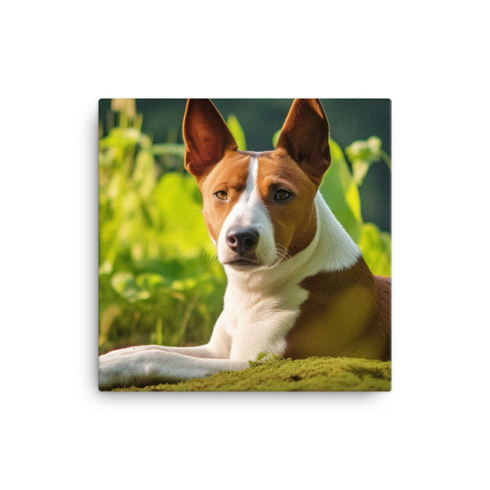 Relaxing Basenji Canvas - PosterfyAI.com