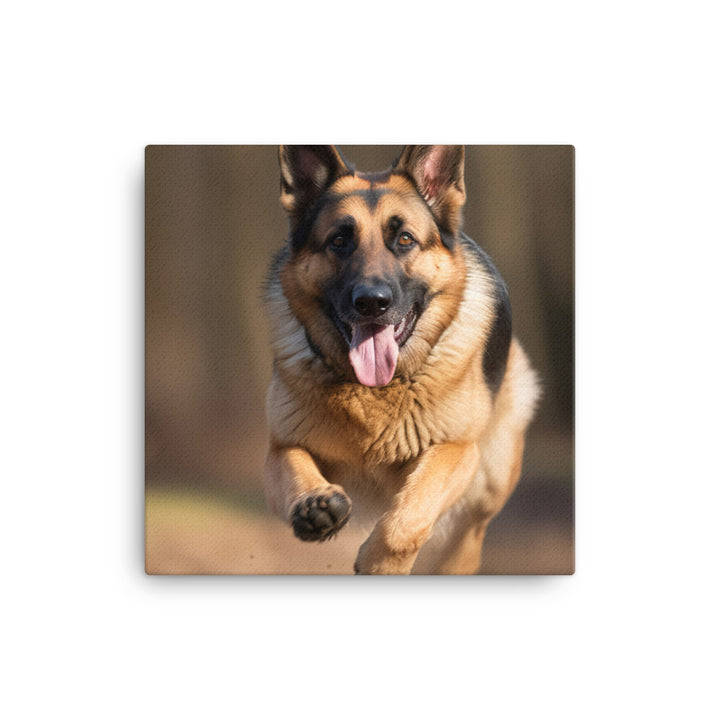 German Shepherd Canvas - PosterfyAI.com