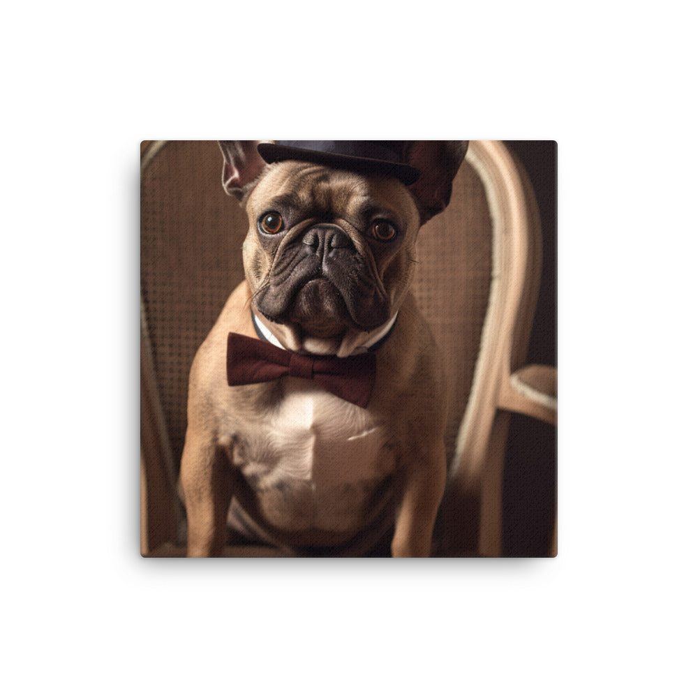 French Bulldog Canvas - PosterfyAI.com