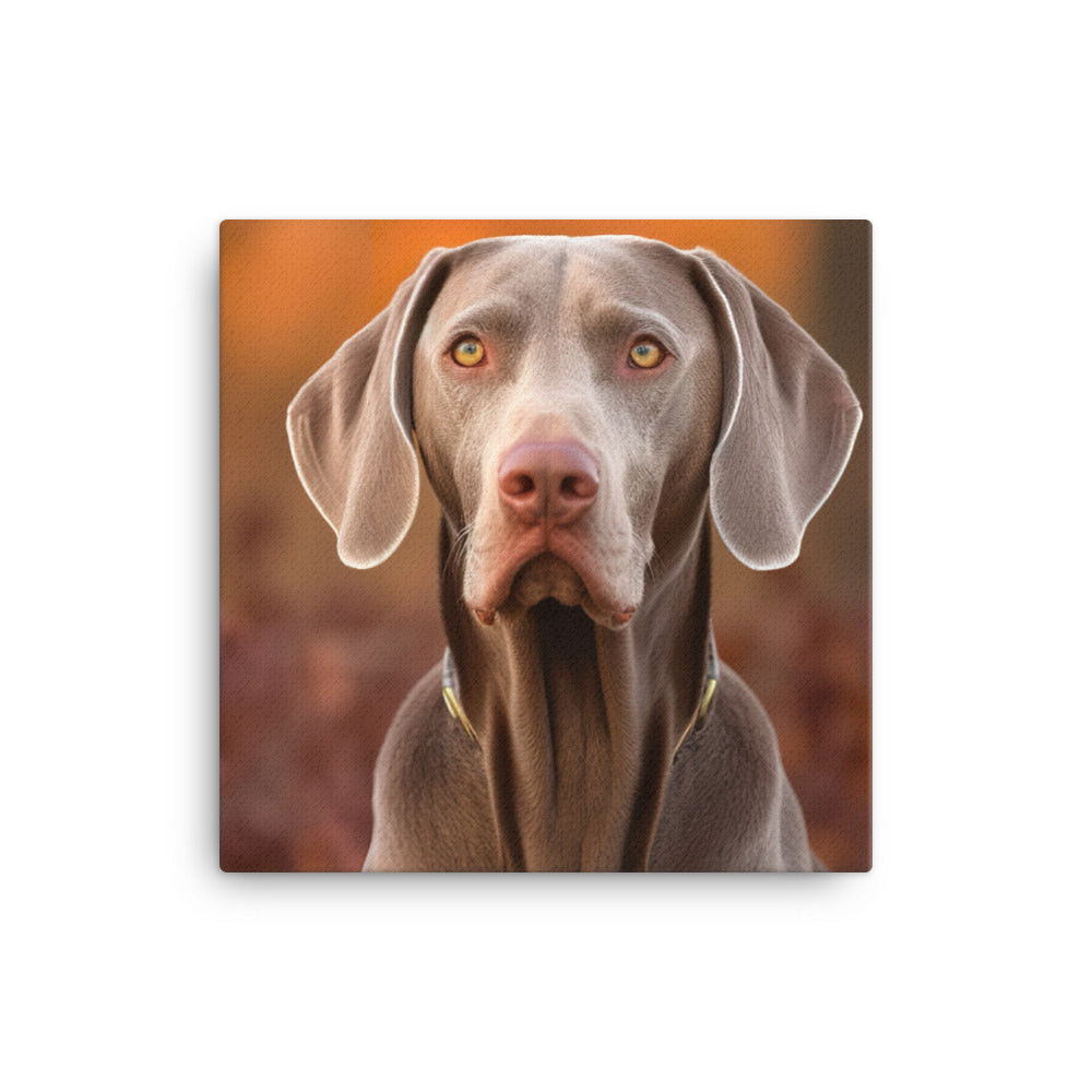 Majestic Weimaraner Canvas - PosterfyAI.com