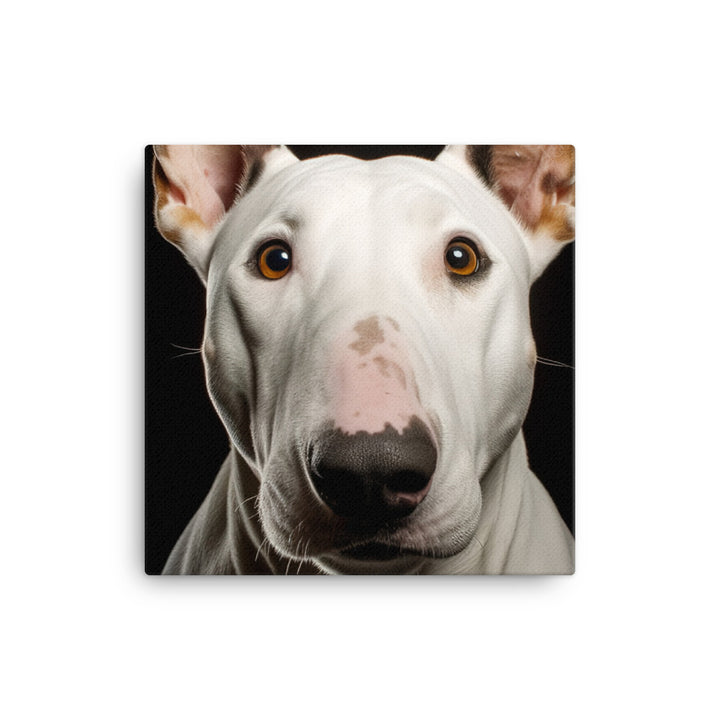 Majestic Bull Terrier Canvas - PosterfyAI.com