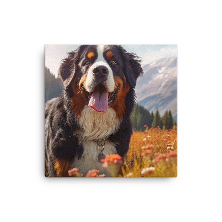 Majestic Bernese Mountain Dog Canvas - PosterfyAI.com