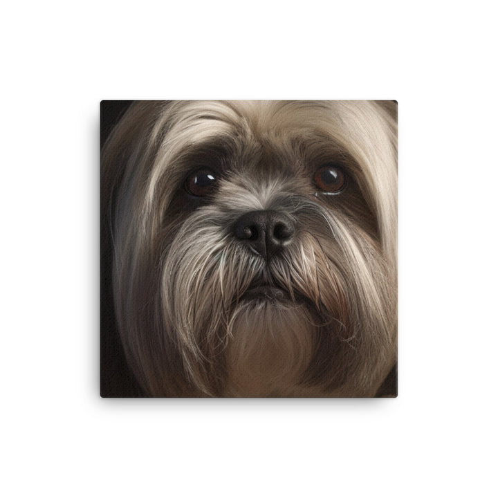 Lhasa Apso Glamour Shot Canvas - PosterfyAI.com