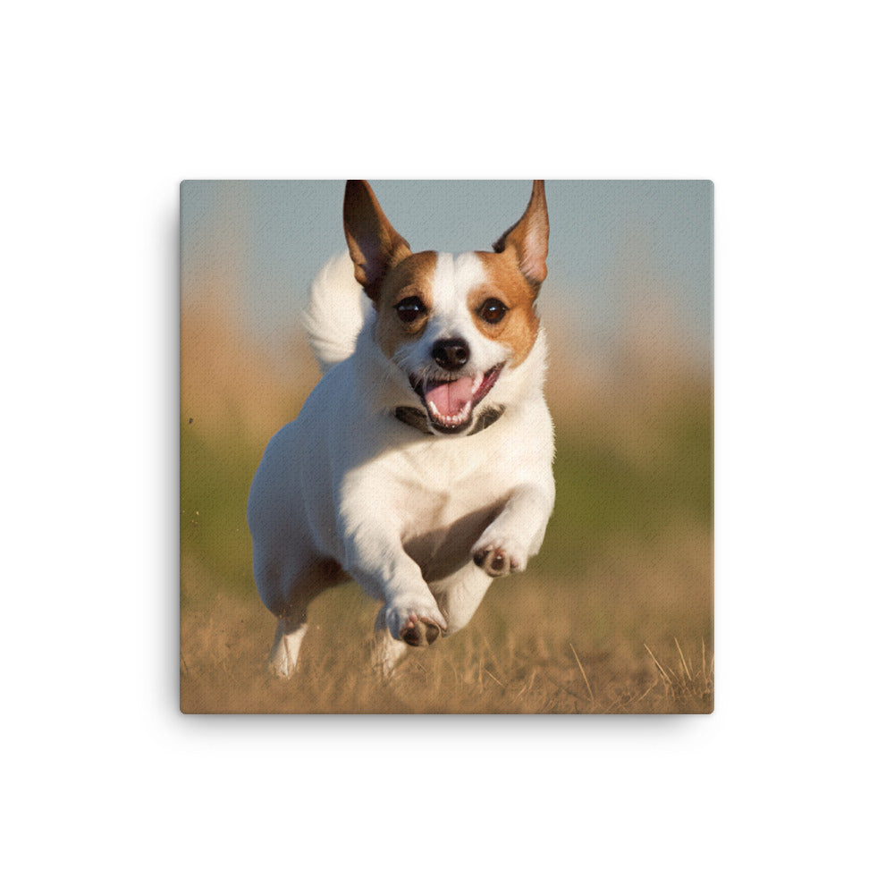 Jack Russell Terriers Comical Expression Canvas - PosterfyAI.com