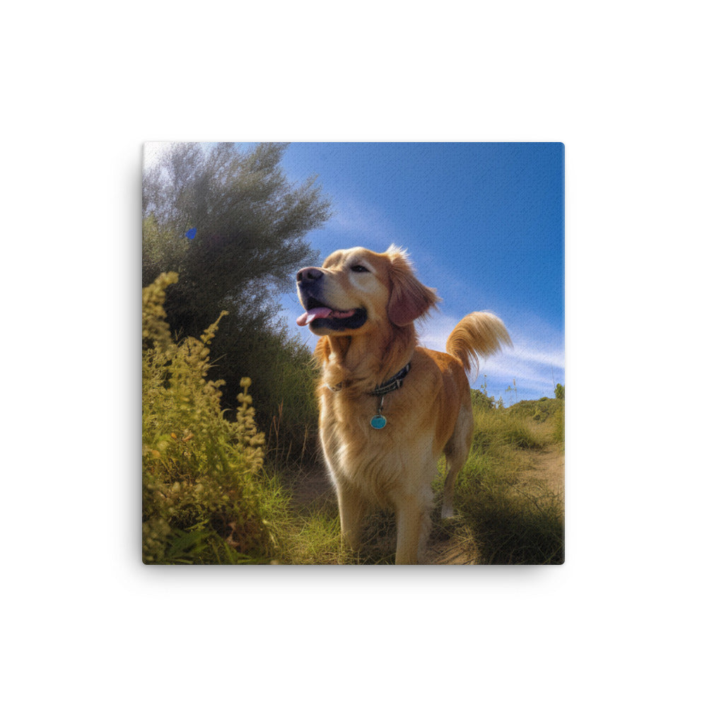 Golden Retriever Canvas - PosterfyAI.com