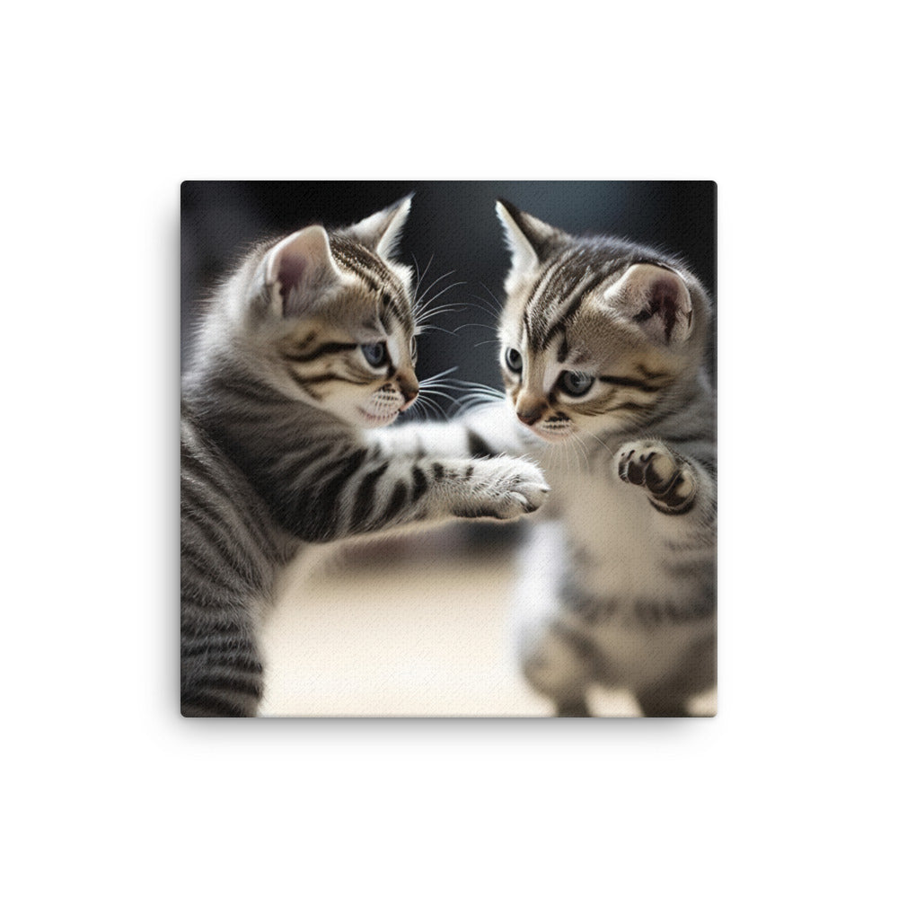 American Shorthair Kitten Canvas - PosterfyAI.com