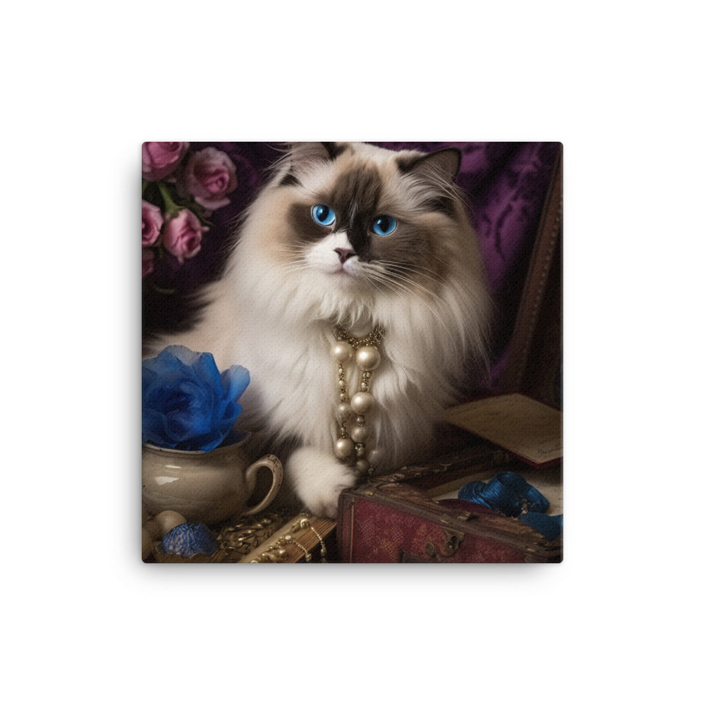 Ragdoll in Wonderland Canvas - PosterfyAI.com