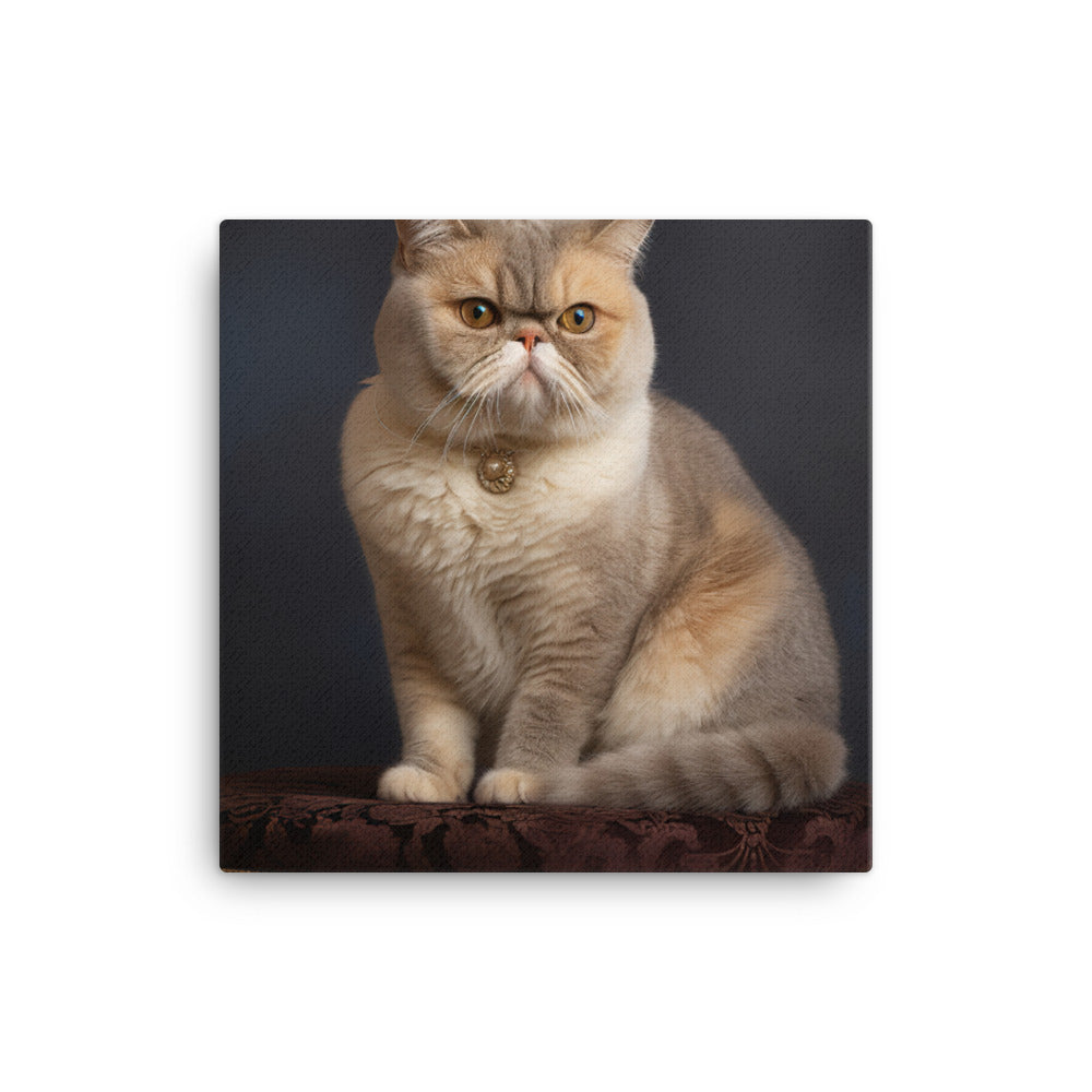 Elegance of Exotic Shorthair Adults Canvas - PosterfyAI.com