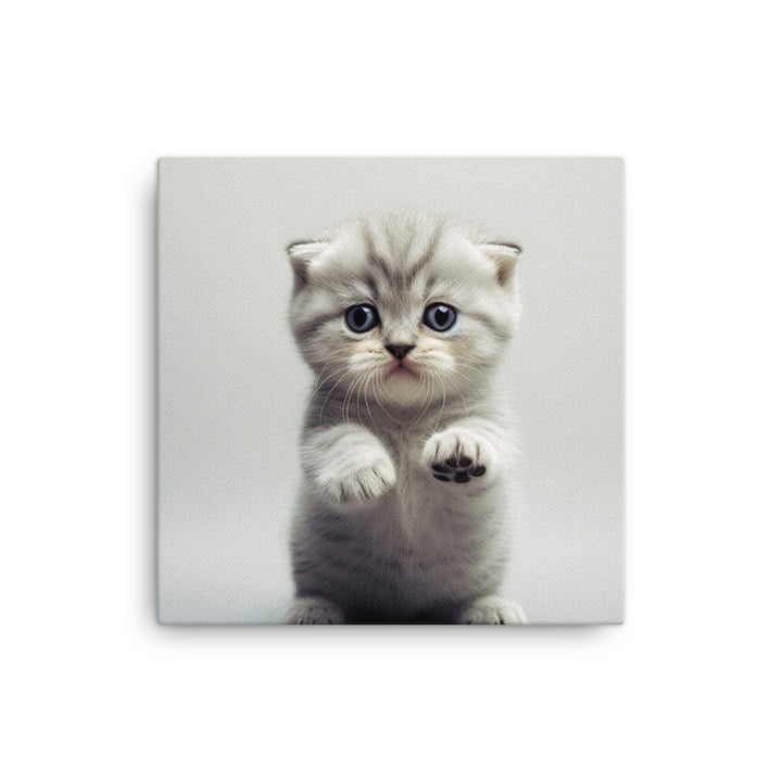 Scottish Fold Kitten Canvas - PosterfyAI.com