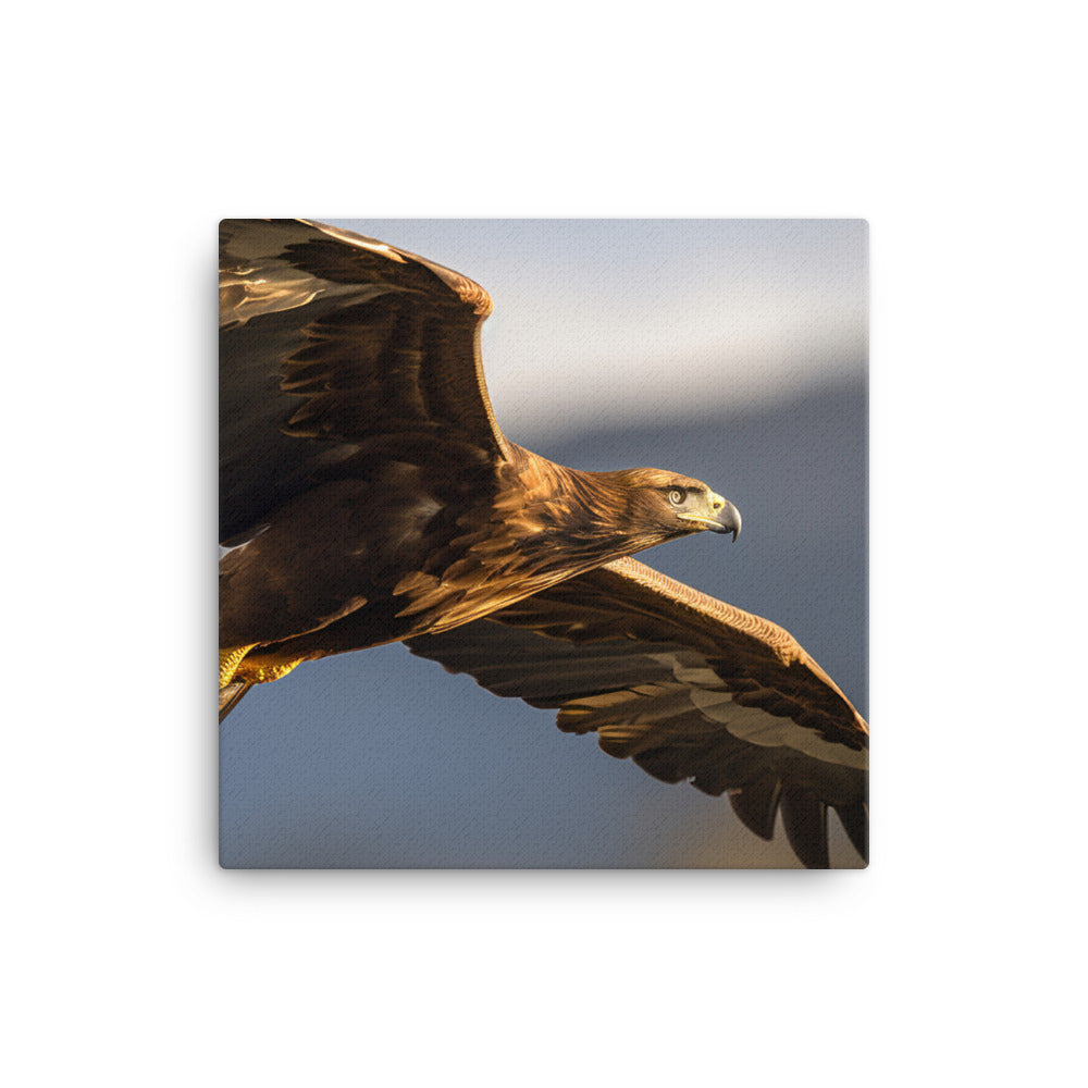 Golden Eagle soaring high in the sky Canvas - PosterfyAI.com