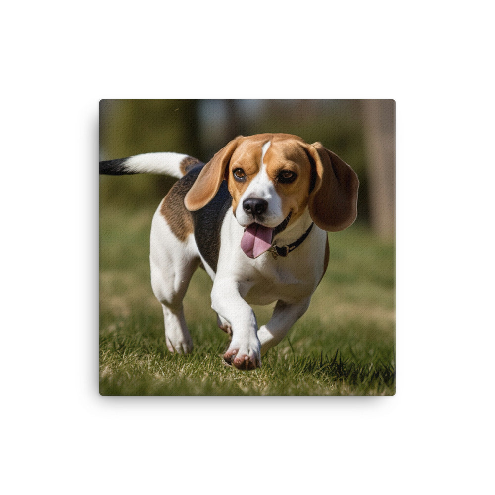 A day in the park with my Beagle Canvas - PosterfyAI.com