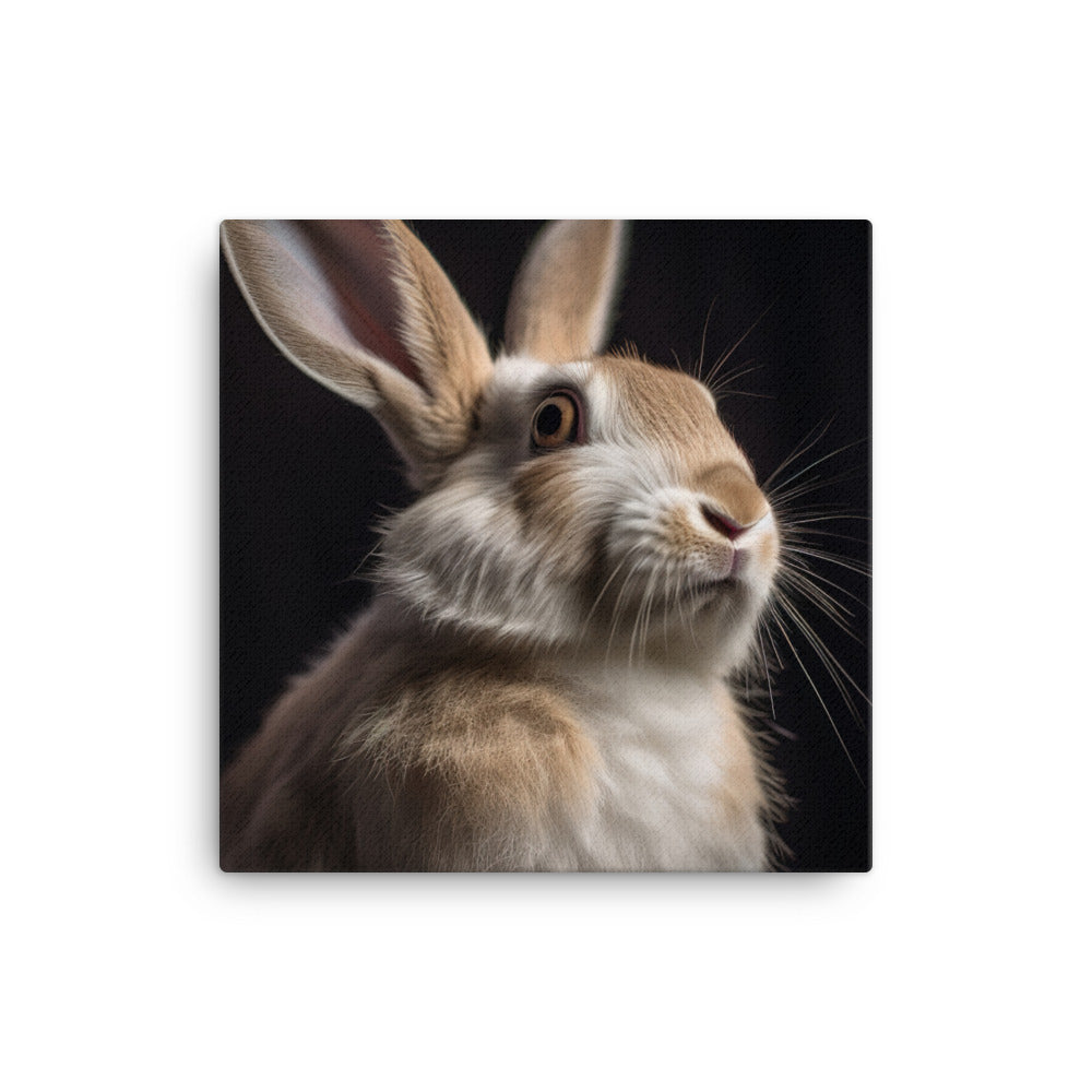 Beveren Bunny Canvas - PosterfyAI.com