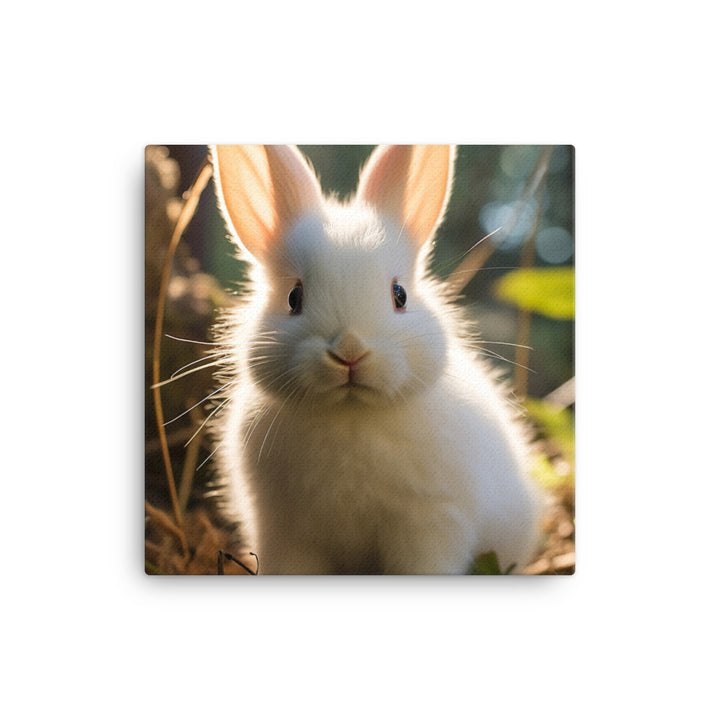 Florida White Bunny Canvas - PosterfyAI.com