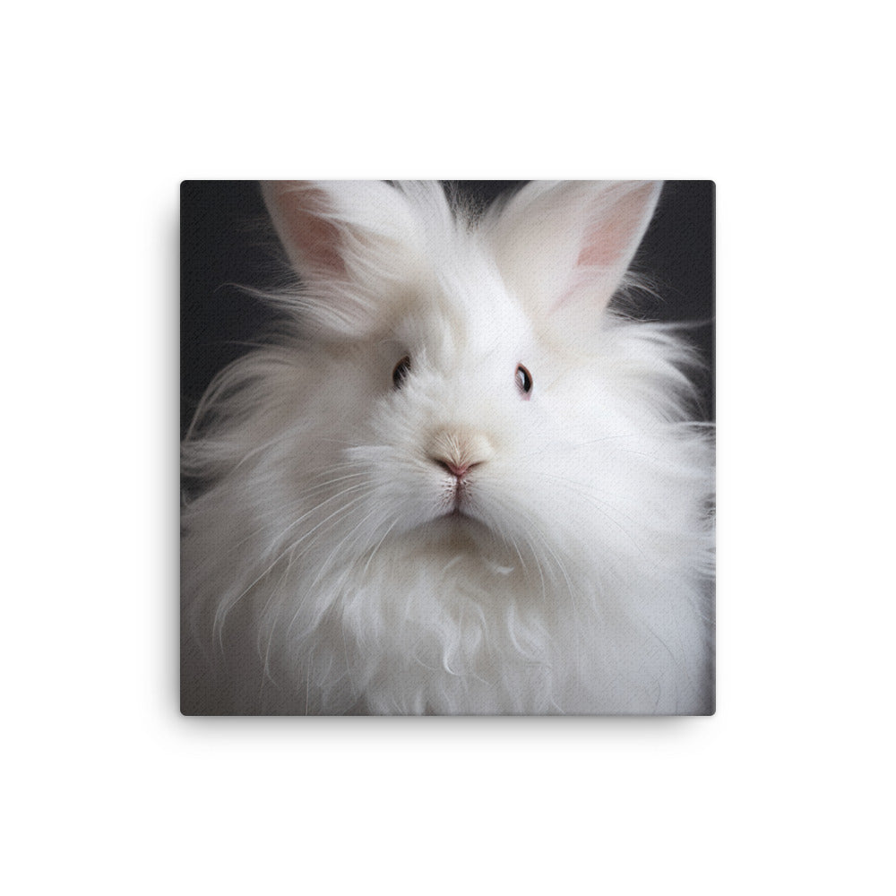 French Angora Bunny Canvas - PosterfyAI.com