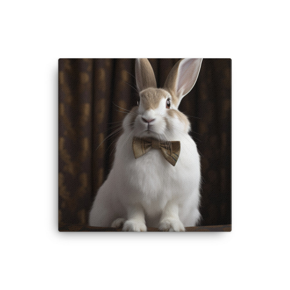 English Spot Bunnys Classic Charisma Canvas - PosterfyAI.com