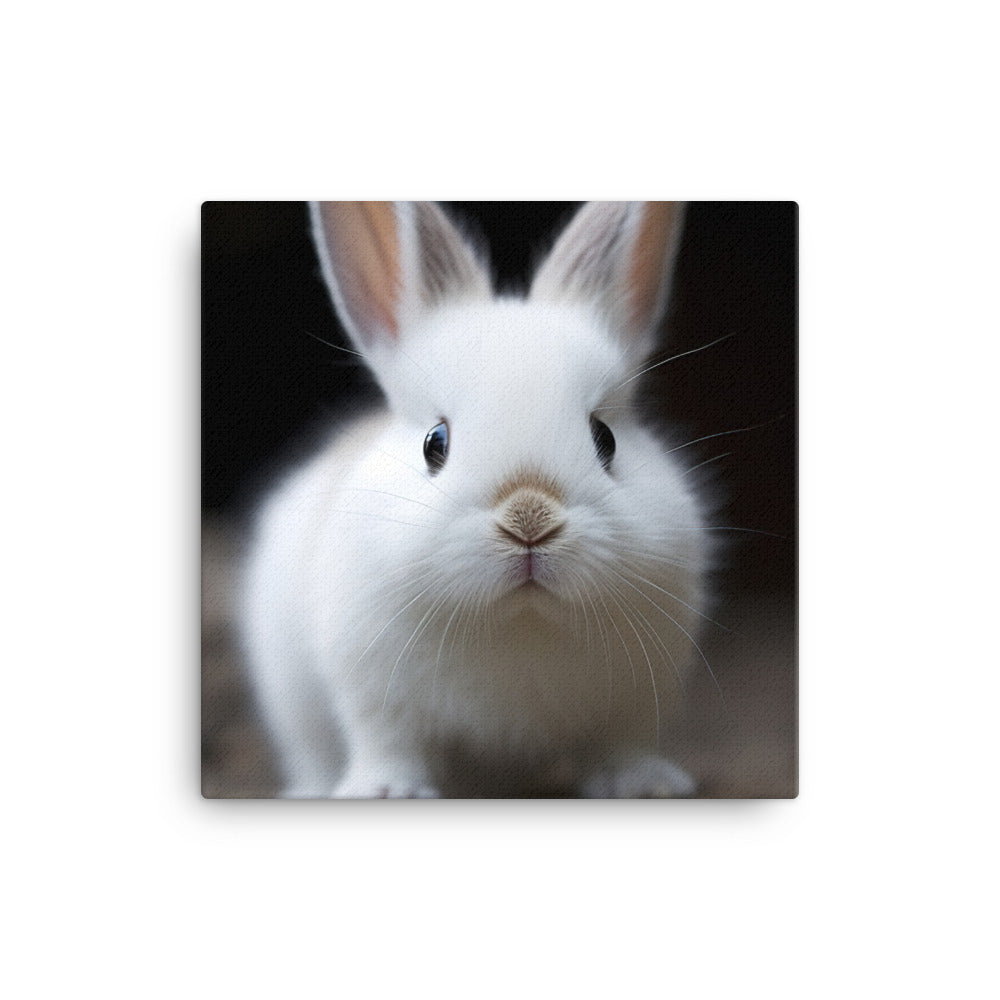 Adorable Dwarf Hotot Bunny Canvas - PosterfyAI.com