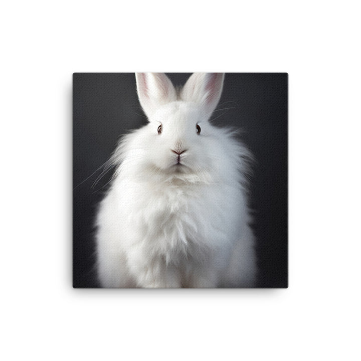 Satin Angora Bunny Canvas - PosterfyAI.com