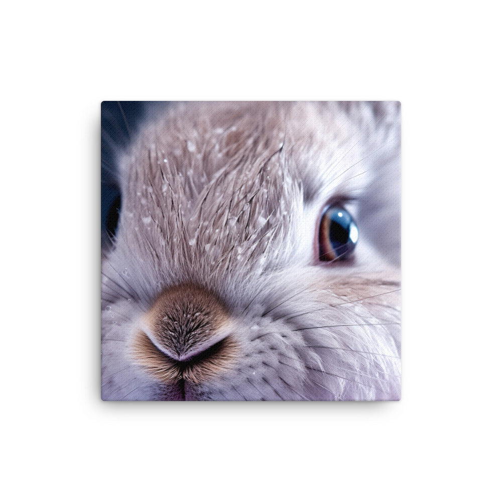 Charming Lilac Bunny Canvas - PosterfyAI.com
