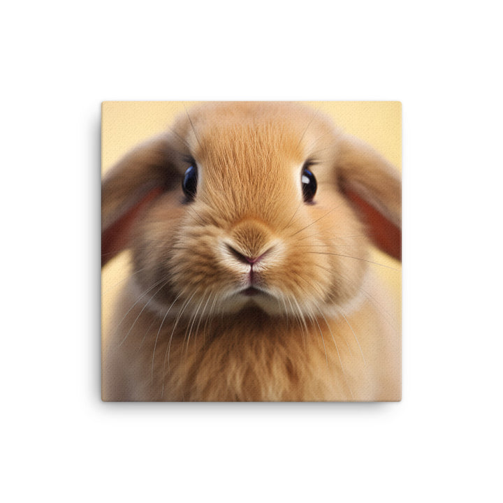 Adorable Holland Lop Bunny Canvas - PosterfyAI.com