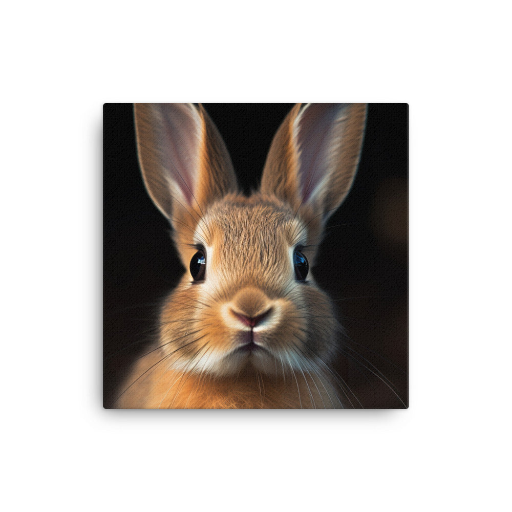 Adorable Dutch Bunny Canvas - PosterfyAI.com