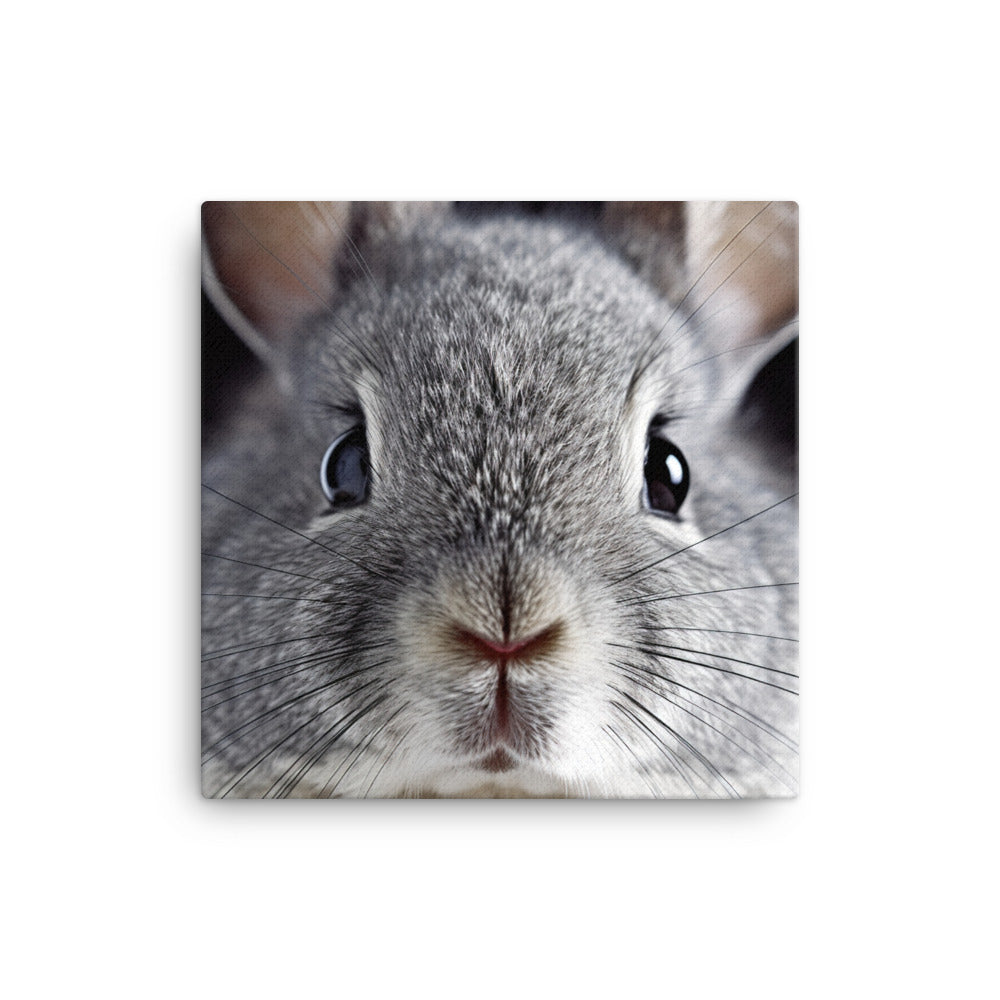 Charming Chinchilla Bunny Canvas - PosterfyAI.com