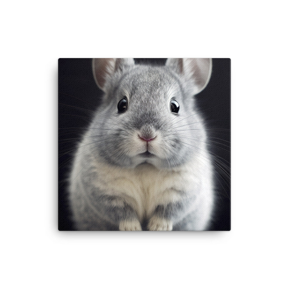 Adorable Chinchilla Bunny Canvas - PosterfyAI.com