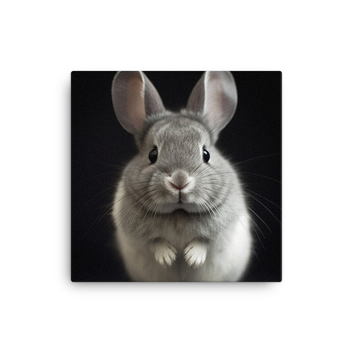 Adorable Chinchilla Bunny Canvas - PosterfyAI.com