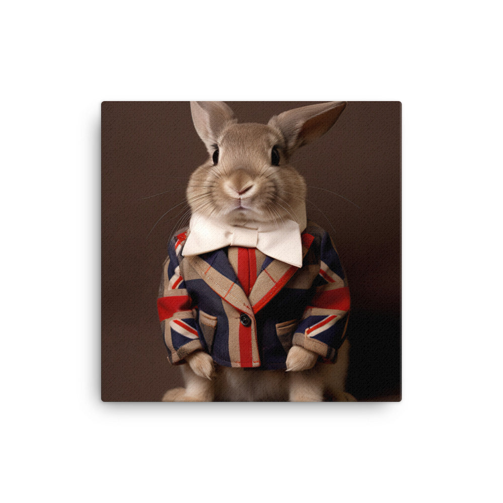 Britannia Petite Bunny with a Stylish Pose Canvas - PosterfyAI.com