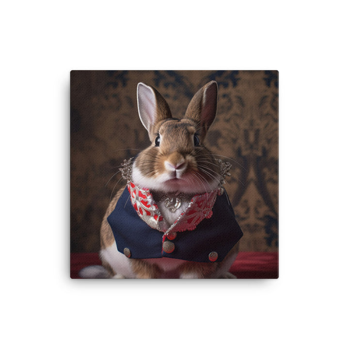 Britannia Petite Bunny with a Stylish Pose Canvas - PosterfyAI.com