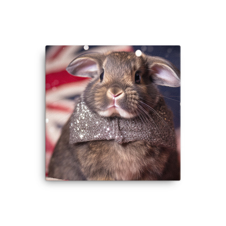 Adorable Britannia Petite Bunny Canvas - PosterfyAI.com