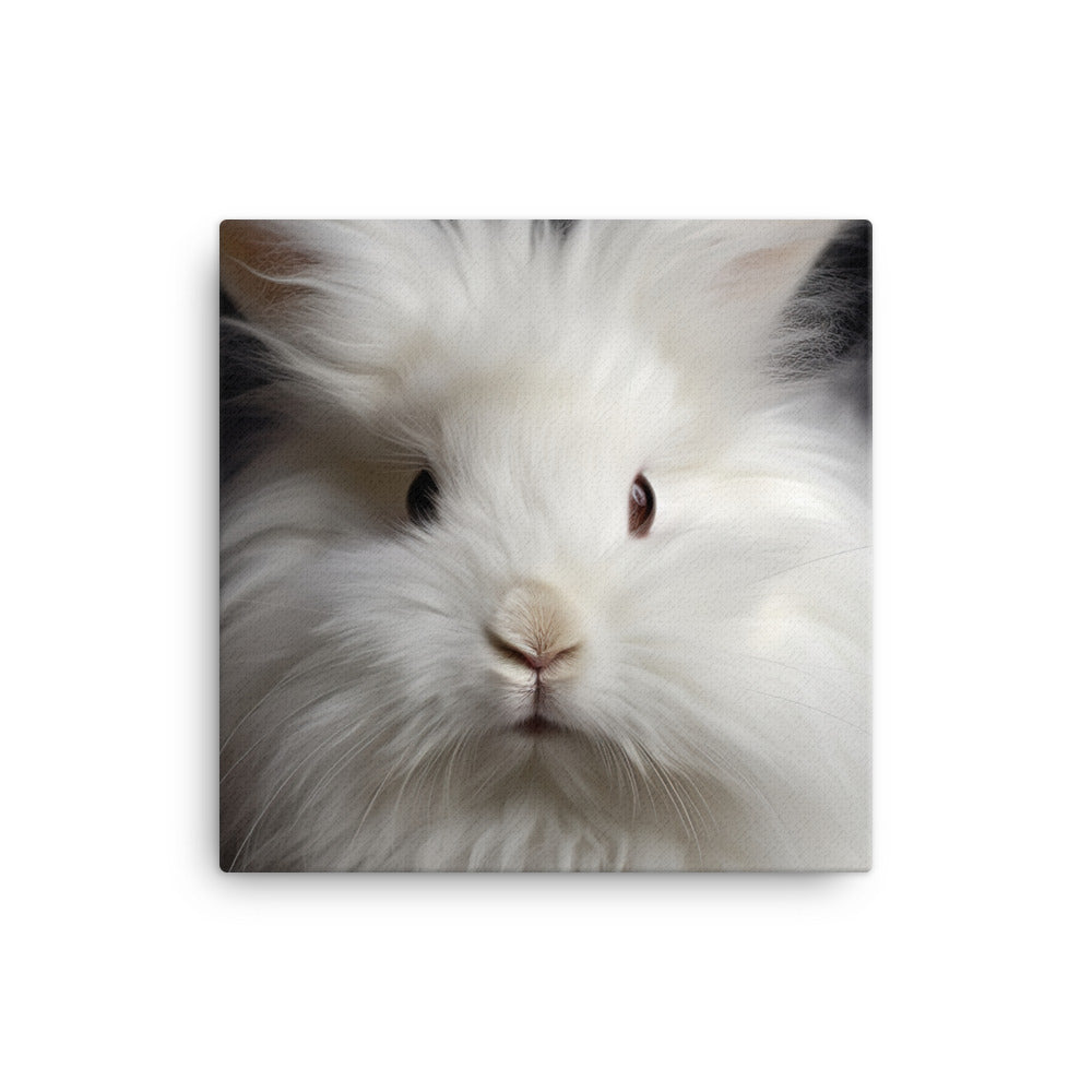 Charming Angora Bunny Canvas - PosterfyAI.com