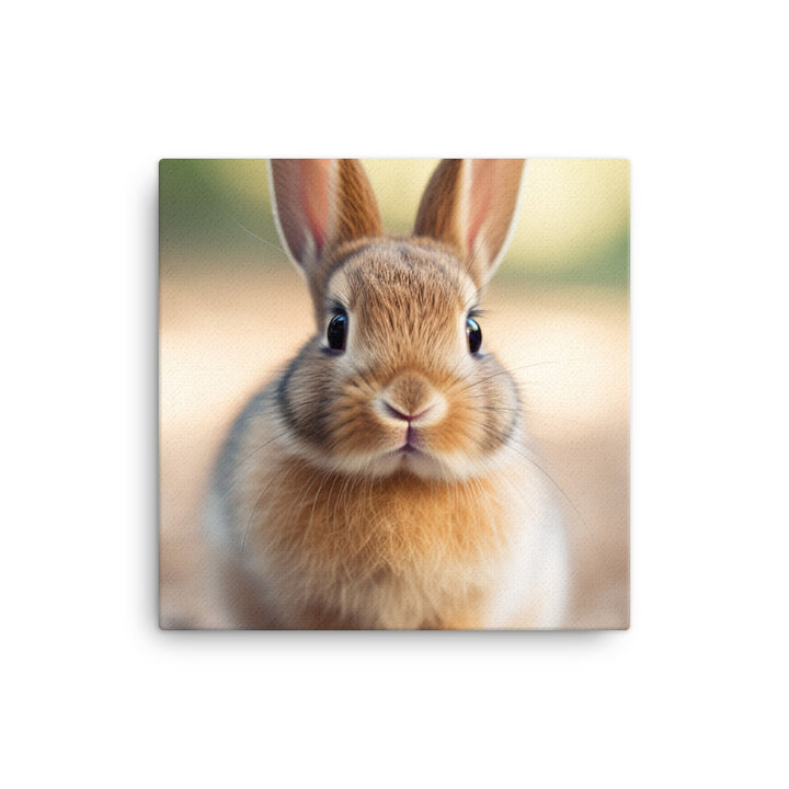 Adorable American Bunny Canvas - PosterfyAI.com