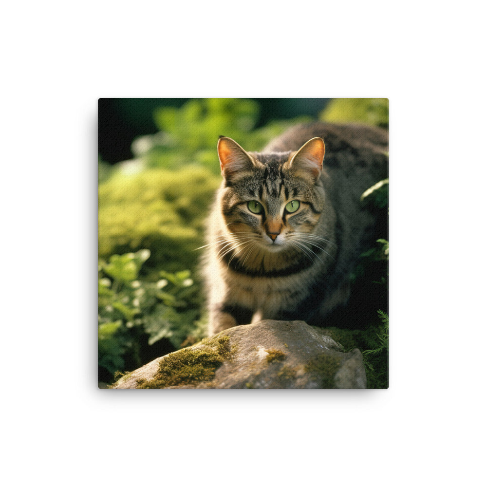 Natural Beauty of Manx Cat Canvas - PosterfyAI.com