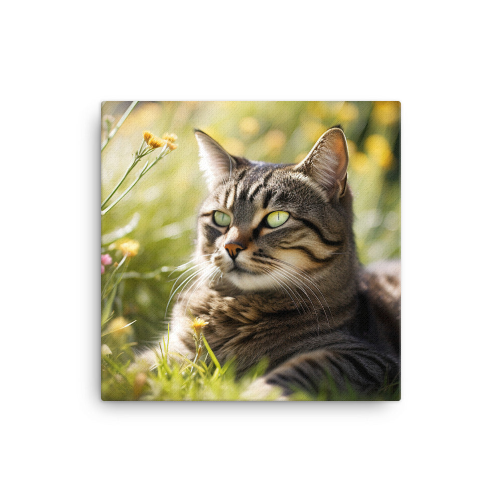 Natural Beauty of Manx Cat Canvas - PosterfyAI.com