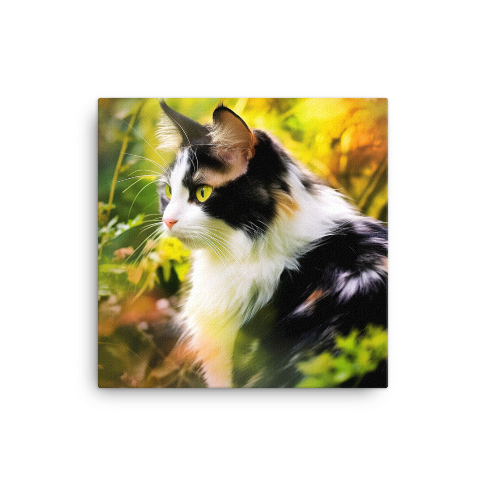 Beauty of Manx Cat Canvas - PosterfyAI.com