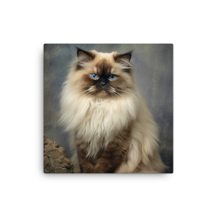 Playful Nature of Himalayan Cat Canvas - PosterfyAI.com