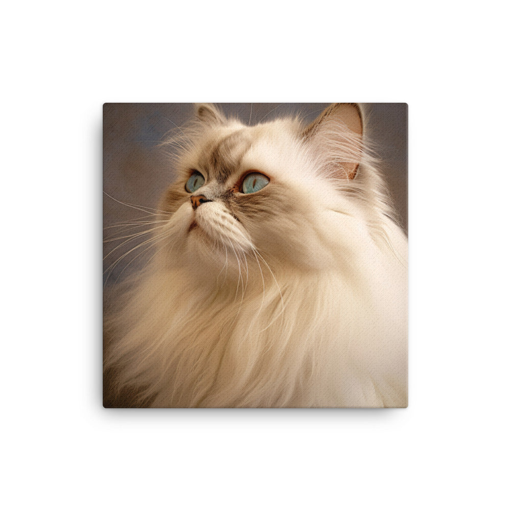 Dignified Aura of Himalayan Cat Canvas - PosterfyAI.com