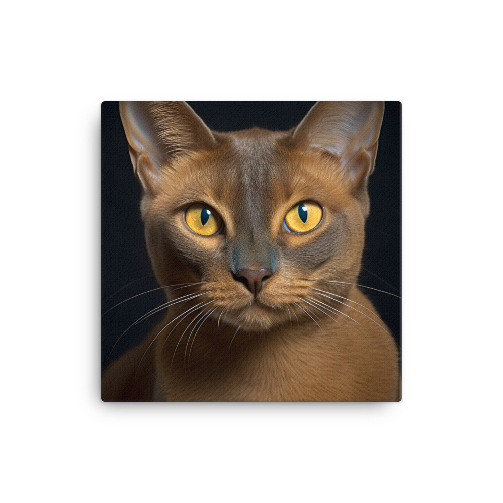 Elegance of Burmese Cat Canvas - PosterfyAI.com