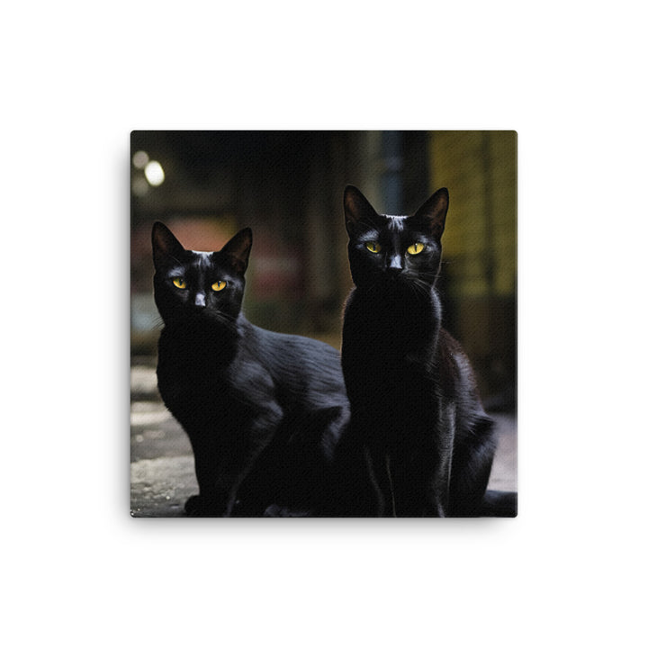 Elegance of Bombay Cats Canvas - PosterfyAI.com