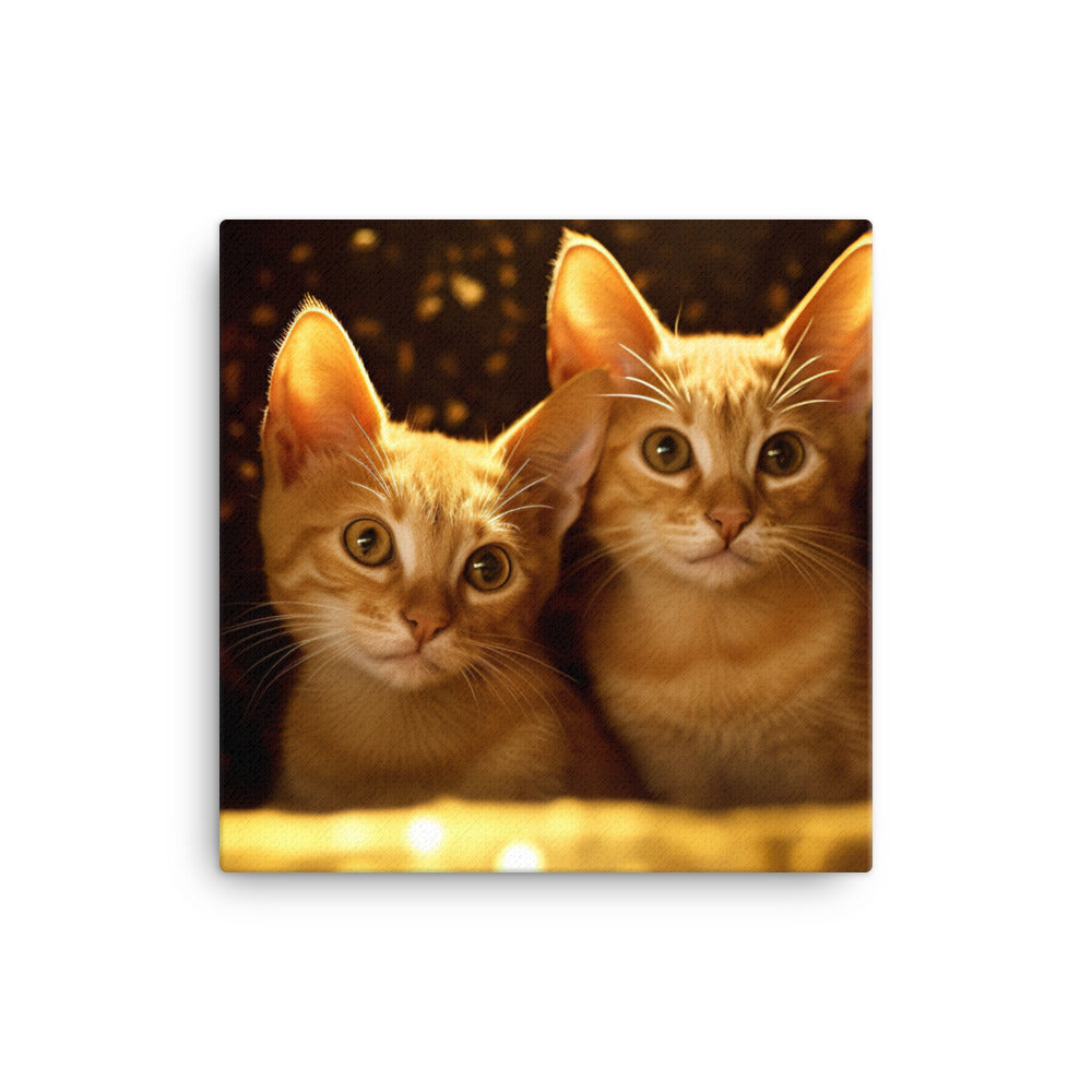 Bombay Kittens Canvas - PosterfyAI.com