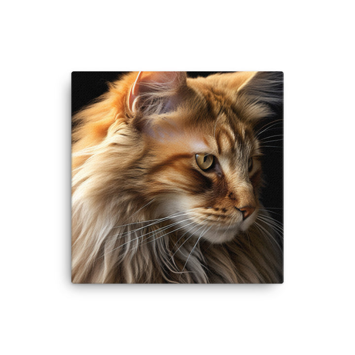 Norwegian Forest Cat Canvas - PosterfyAI.com