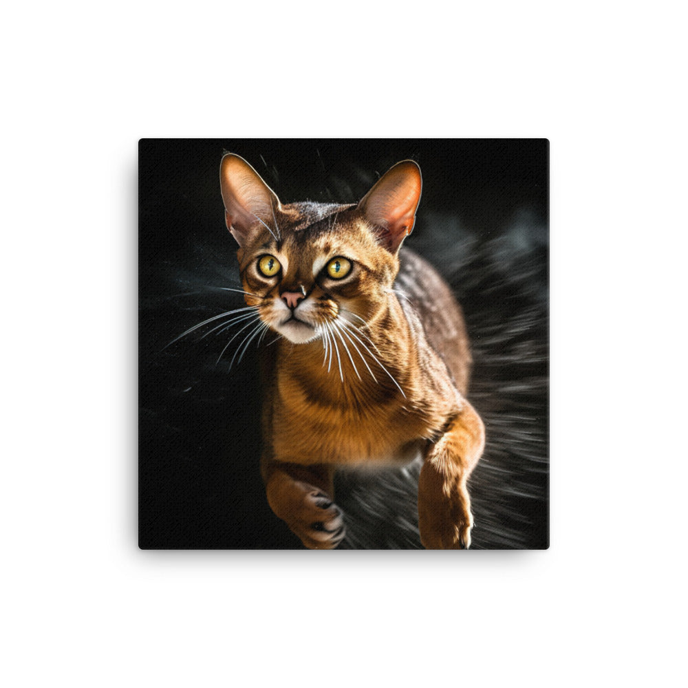 Abyssinian Cat Canvas - PosterfyAI.com